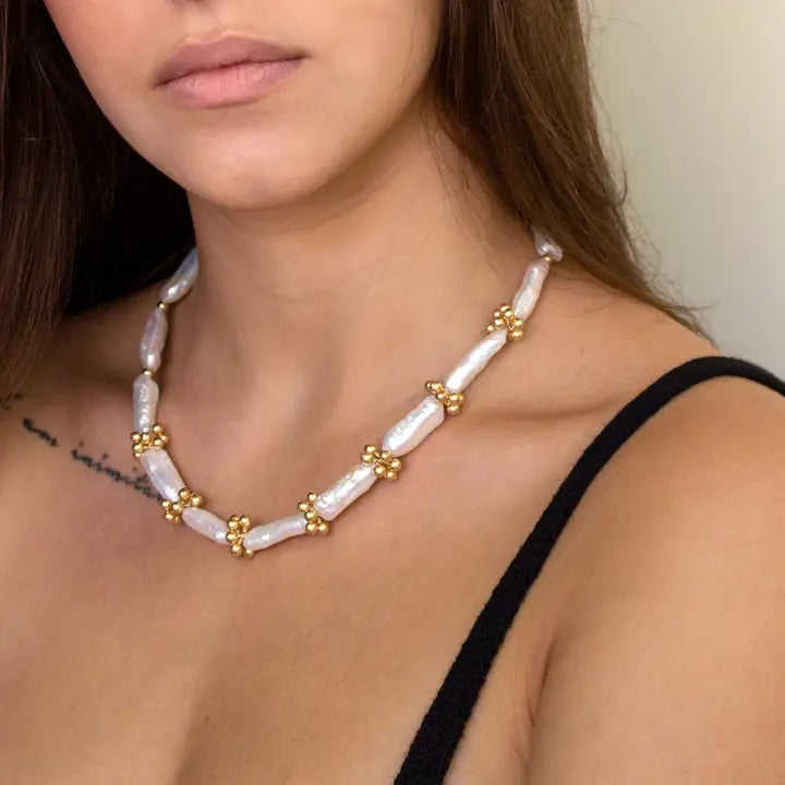Biwa Eyelet Necklace