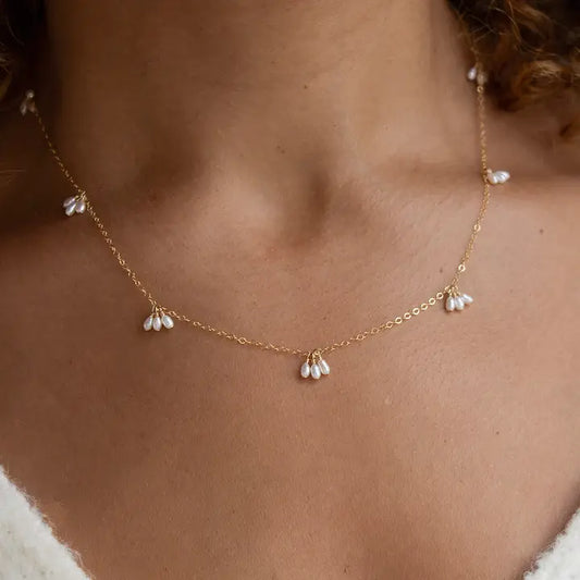 Pearl Trio Droplets Necklace