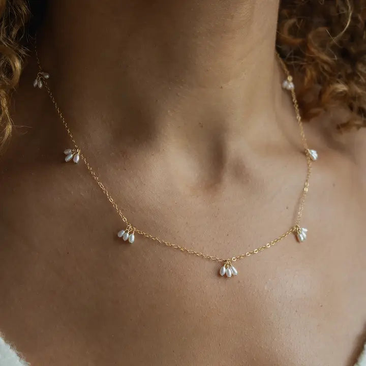 Pearl Trio Droplets Necklace